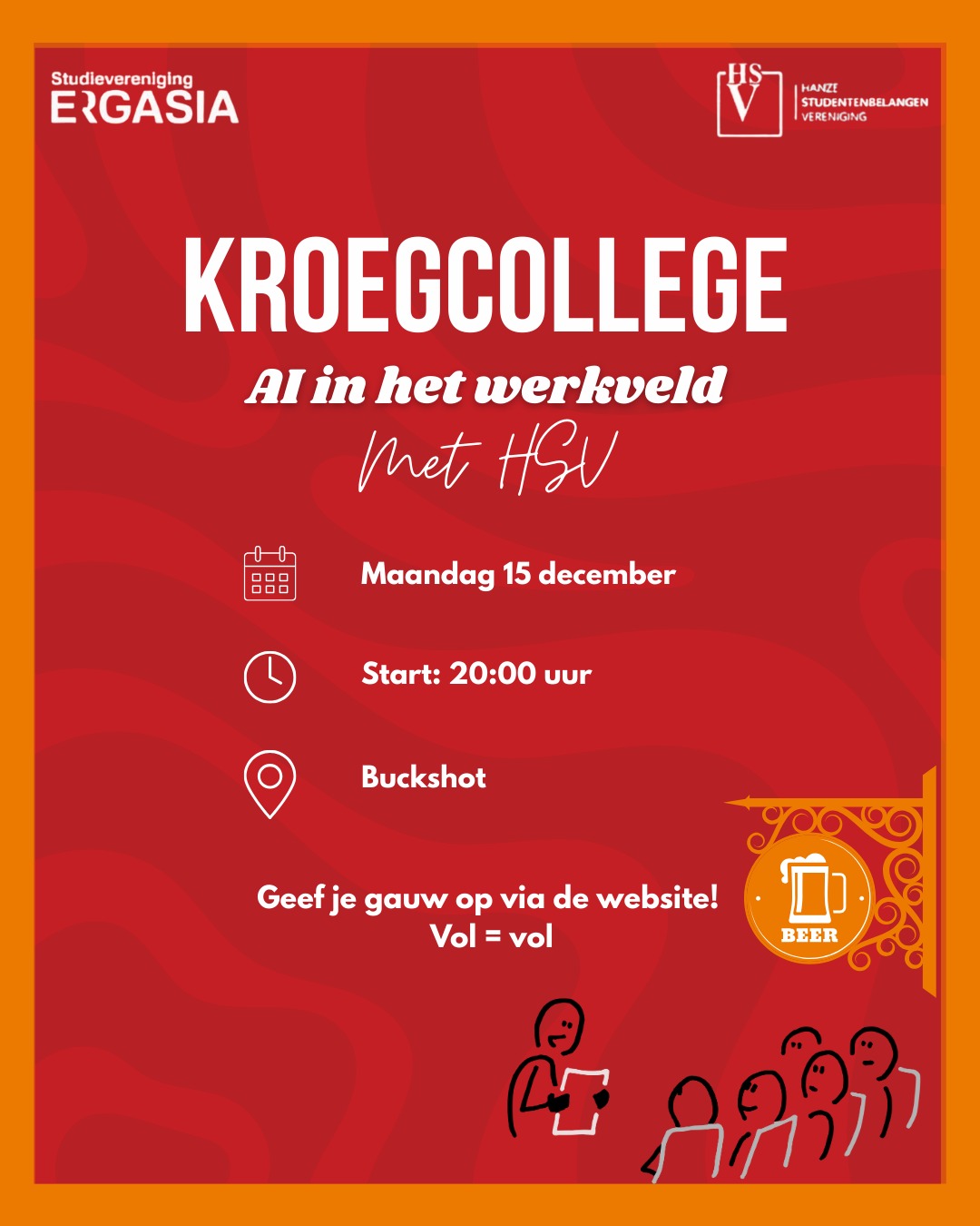 Kroegcollege AI In Het Werkveld met HSV